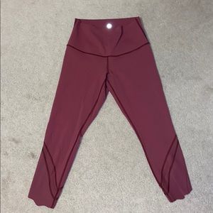 Lululemon Wunder Under Crop High-Rise Scallop 23”